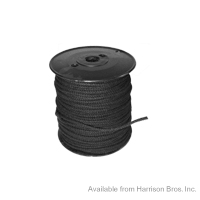 Cotton Tie Line-Black-300 FT Spool-Glazed #4 - Click Image to Close