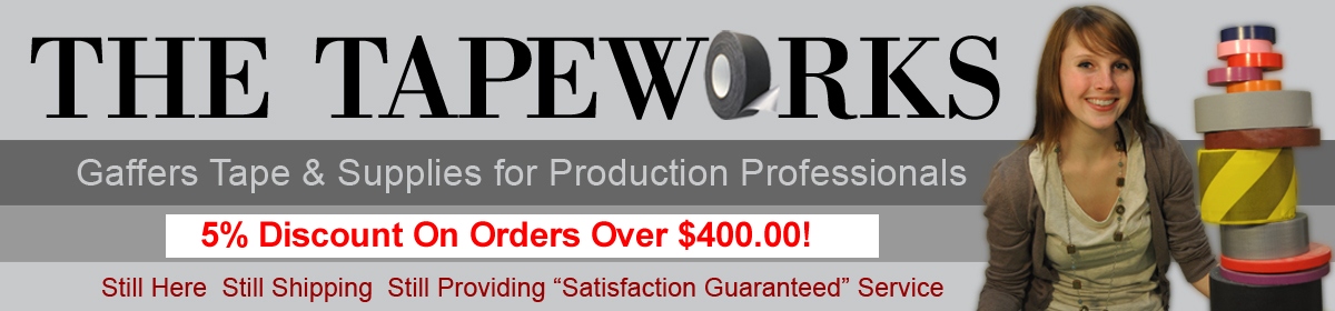 Gaffers Tape, Gaff Tape, Batteries & Production Supplies From TheTapeworks.com